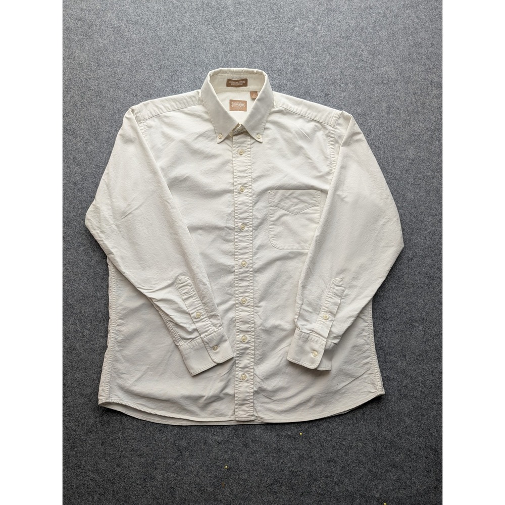 Gitman Bros Cambridge Oxford Shirt Mens 16 34 Off White Cotton Button Down USA